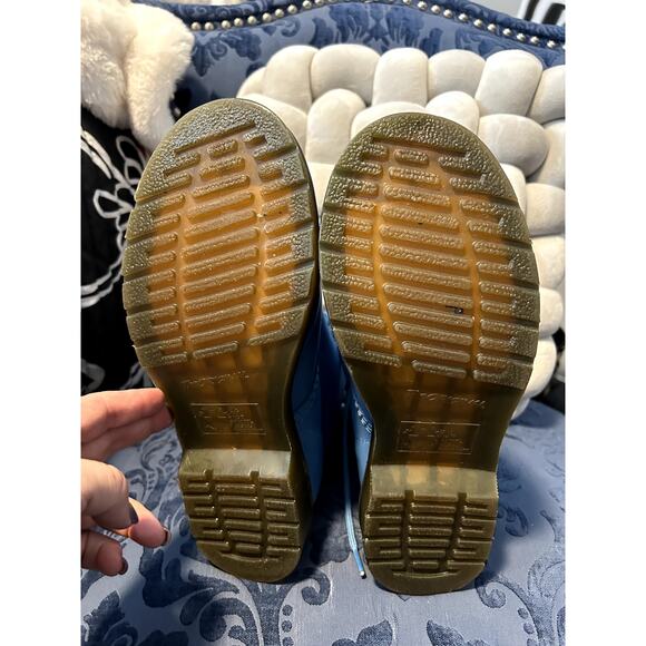 Dr Martens Bright Baby Blue Smooth Leather Size 8/EU 39 - Picture 6 of 7